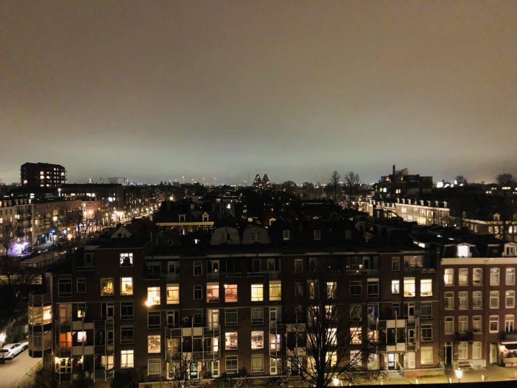 Amsterdam West evening view