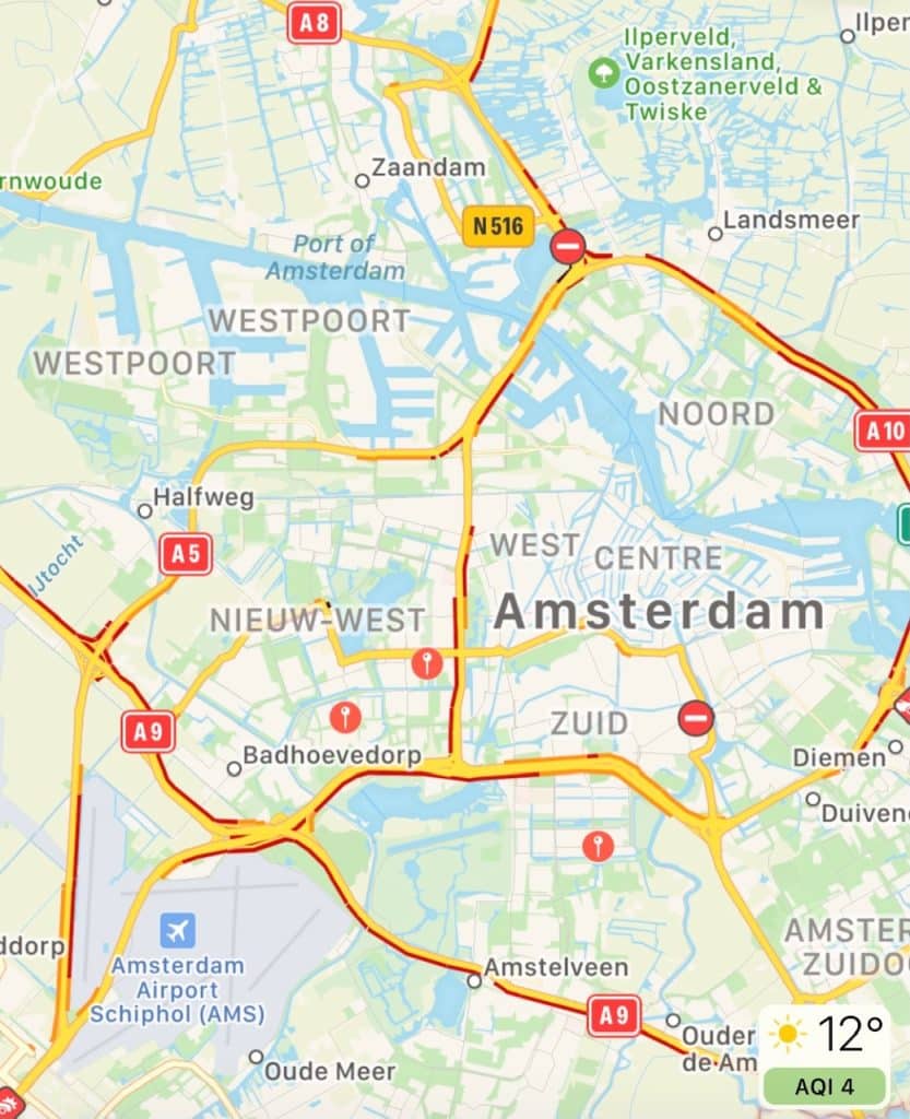 Amsterdam Westpoort Map